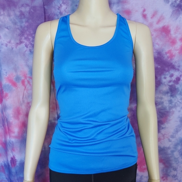 Danskin Now Tops - Danskin Now Semi-Fit Royal Blue Sport Tank Top: size medium.